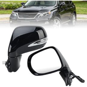 مرآة جانبية لبرنامج التشغيل الأيسر لعام 2016-2020 LEXUS RX350 2018-2020 RX350L RX450H RX450HL MIRROS مع مؤشر بقعة عمياء ، مسخن ، ذاكرة ، مؤشر إشارة الدوران ، طي تلقائي ، بدون كاميرا (بيرل أبيض) in Kuwait