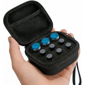 Insulin Vial Case for Travel, Fits 10ml/3ml Bottles, Hard Shell Insulin Bottle Storage Organizer with Foam Slots & Mesh Pocket, Diabetic Supplies Organizer for Home and On-the-Go (9 Slots) in Saudi Arabia