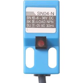 1pc Square Proximity Switch ASN04-N inductive Metal Sensor NPN DC Three Wire Normally Open(PNP NO,3-GANG-5-30VDC) in Saudi Arabia