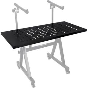 Rockville KS2 Shelf for Z-Stand or X-Stand DJ Table, 150 lbs Capacity, Ventilation Holes, Foam Padding, Perfect for DJs and Musicians in Kuwait