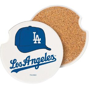 Dodgers Car Coasters, 2-Pack by Team Sports America in Kuwait