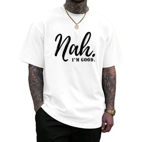 تي شيرت رجالي من KUYIGO برسومات مضحكة، أنا جيد. تي شيرت صيفي كاجوال بأكمام قصيرة in Kuwait