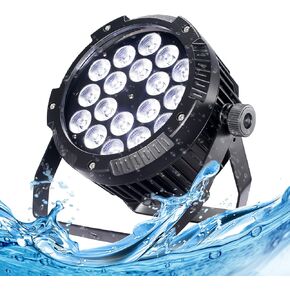 مصابيح مقاومة للماء في الهواء الطلق، ضوء مسرح IP65، مصابيح LED مع تنشيط صوت DMX512، إضاءة DJ لحدث عيد الميلاد وحفلات الزفاف (2، 6 ألوان مختلطة) in Kuwait