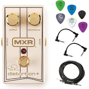 دواسة MXR RR104C Randy Rhoads Special Edition Distortion+ - حزمة مع كابل أداة، و2 كابل توصيل و6 قطع دنلوب in Kuwait