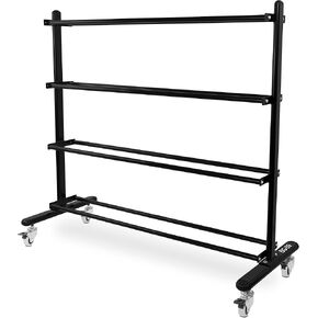 Valor Fitness 4-Tier Exercise Ball Storage Rack with Wheels – Holds Up to 20 Medicine, Slam, and Wall Balls – Durable Home Gym Organizer in Kuwait