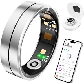 Smart Rings for Women Men - Fitness Health Tracker with Sleep Monitoring Heart Rate and Activity Tracking,Blood Oxygen Monitor IP68 Waterproof No Subscription Fee iOS Android Compatible(Rose Gold 9) in Saudi Arabia