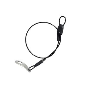 دبابيس قفل الكرة سريعة الفك مع حبل أمان مضاد للفقد، لمسة نهائية سوداء من الفولاذ المقاوم للصدأ وحلقة مفاتيح للتثبيت الآمن (SZT1.5، SZT1.5-250 مم) in Kuwait