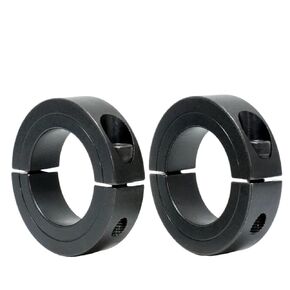 طوق عمود منقسم مزدوج مع برغي مثبت، تشطيب بأكسيد أسود، نطاق القطر الداخلي 3 مم إلى 100 مم لتحديد موضع المحور والقضيب (عبوة واحدة) (MITK-8-18-9) in Kuwait