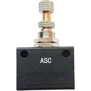 1 قطعة G1/8 1/4 3/8 1/2 صمام التحكم في التدفق الدقيق تعديل تدفق صمام الهواء الهوائي في درجة الحرارة العادية (ASC-15 G1-2,2 قطعة) in Kuwait