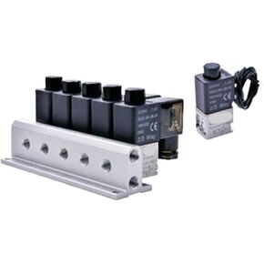 1PCS Solenoid Valve Group Manifold 3V2M Direct-Acting Pneumatic air Valve DC24V AC220V Normally Open(3V2M17F) in Kuwait
