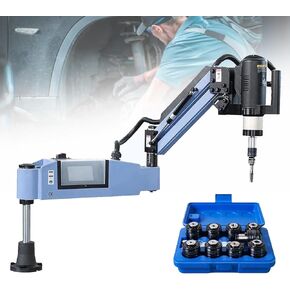 1200W Pneumatic Tapper, High Precision M3-M16 Electric Tapping Machine, Touch Screen Universal Head Electric Tapping Machine, 0-375 RPM, M3-M16 Complete Set of 8 in Saudi Arabia