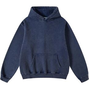 hathne Men's Oversized Hoodies Sweatshirt Cotton Wash Hooded Baggy Pullover Hoodies Vintage Winter Spring in Saudi Arabia
