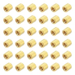MECCANIXITY Brass Round Coupling Nuts, M2x20mm Female Thread Hexagonal Standoffs Spacer Nuts Screws for PCB Motherboard Circuit Board(Gold Tone, Pack of 28) in Kuwait