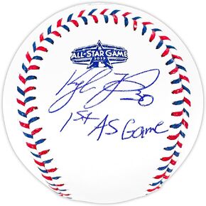 Kyle Tucker Autographed Official 2022 All Star Game Logo Game Baseball Astros "1st AS Game" Beckett BAS Witness in Kuwait