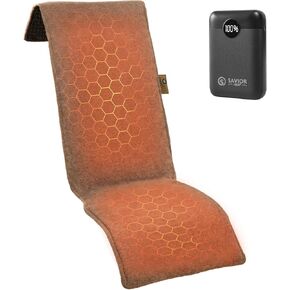 SAVIOR HEAT Heated Seat Pad & Cushion with Carbon Nanofiber Heating, NTC Temperature Sensing, 3S Fast Heat, 10-Hour Battery Life, Soft & Anti-Slip, Ideal for Office, Home, Stadium & Outdoor Use in Saudi Arabia