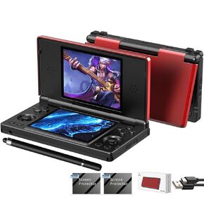 Aivuidbs RG DS Foldable Handheld Game Console RK3568 Anbernic RG DS Android 14 System two-Player Joystick Top and Bottom Dual Screen 4 inch OCA Full Touch Screen 4000mAh 3 + 32gb in Kuwait