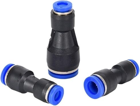 PG Plastic Variable Diameter Straight Through 8-6 Connector PU Quick Plugs PG6-4 PG10-8 PG12-8 1Pcs(PG10-8) in Saudi Arabia
