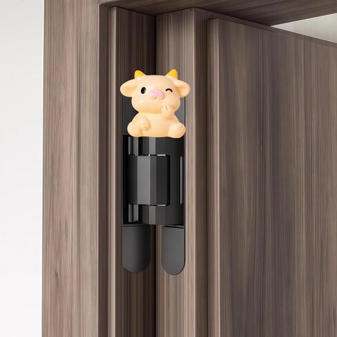 Cute Mini Creative Yellow Cow Hinge Heads Decorative Topper Set 6PCS, Home Decoration,Magnetic Hinge Head Toppers Door Hinge in Saudi Arabia