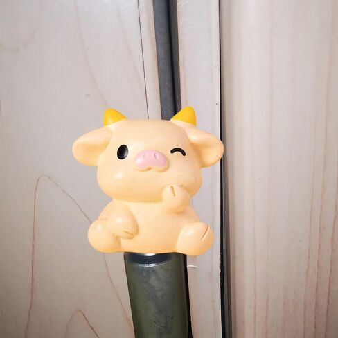 Cute Mini Creative Yellow Cow Hinge Heads Decorative Topper Set 6PCS, Home Decoration,Magnetic Hinge Head Toppers Door Hinge in Saudi Arabia
