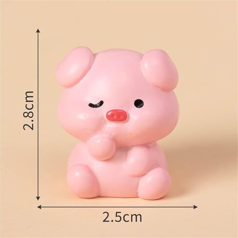 Cute Mini Creative Pink Pig Hinge Heads Decorative Topper Set 6PCS, Home Decoration,Magnetic Hinge Head Toppers Door Hinge in Saudi Arabia