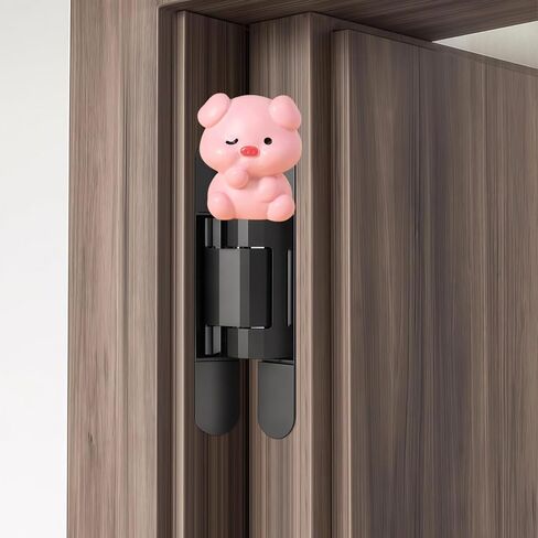 Cute Mini Creative Pink Pig Hinge Heads Decorative Topper Set 6PCS, Home Decoration,Magnetic Hinge Head Toppers Door Hinge in Saudi Arabia