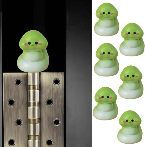 Cute Mini Creative Green Snake Hinge Heads Decorative Topper Set 6PCS, Home Decoration,Magnetic Hinge Head Toppers Door Hinge in Saudi Arabia