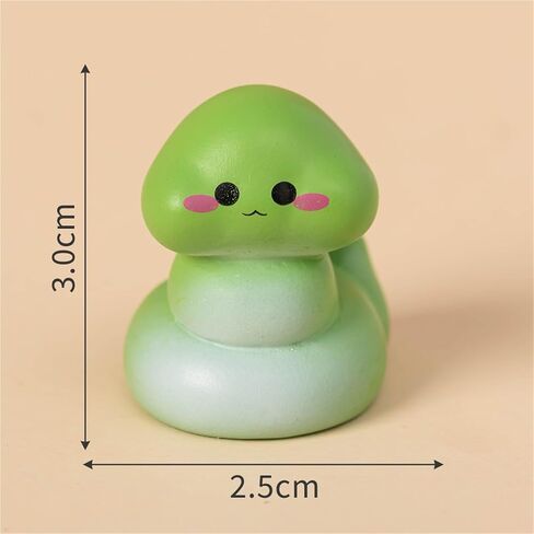 Cute Mini Creative Green Snake Hinge Heads Decorative Topper Set 6PCS, Home Decoration,Magnetic Hinge Head Toppers Door Hinge in Saudi Arabia