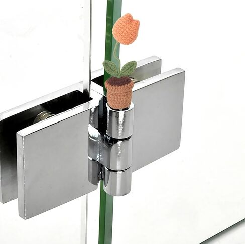 Cute Mini Creative Flower Textile Orange Tulip Flower Potted Plant Hinge Heads Decorative Topper Set 1PCS, Home Decoration,Magnetic Hinge Head Toppers Door Hinge in Saudi Arabia