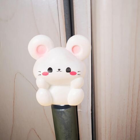 Cute Mini Creative White Little Mouse Hinge Heads Decorative Topper Set 6PCS, Home Decoration,Magnetic Hinge Head Toppers Door Hinge in Saudi Arabia