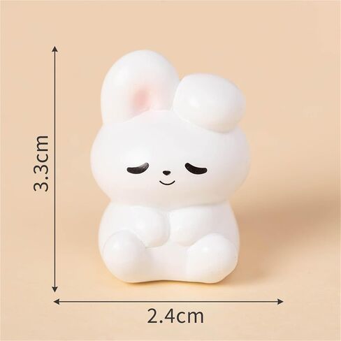 Cute Mini Creative White Bunny Hinge Heads Decorative Topper Set 6PCS, Home Decoration,Magnetic Hinge Head Toppers Door Hinge in Saudi Arabia