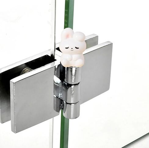 Cute Mini Creative White Bunny Hinge Heads Decorative Topper Set 6PCS, Home Decoration,Magnetic Hinge Head Toppers Door Hinge in Saudi Arabia