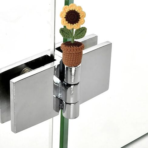 Cute Mini Creative Flower Textile Sunflower Potted Plant Hinge Heads Decorative Topper Set 1PCS, Home Decoration,Magnetic Hinge Head Toppers Door Hinge in Saudi Arabia