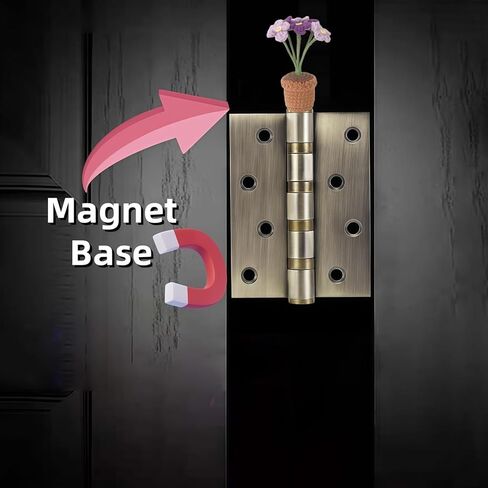 Cute Mini Creative Flower Textile Purple Small Flower Potted Plant Hinge Heads Decorative Topper Set 1PCS, Home Decoration,Magnetic Hinge Head Toppers Door Hinge in Saudi Arabia