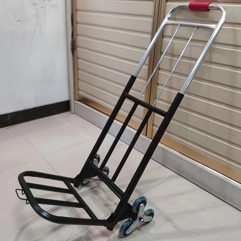 Heavy Duty Foldable Hand Truck with Stair Climbing Wheels, Portable Folding Dolly Cart for Moving, Travel, Shopping and Office Use in Saudi Arabia