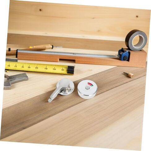 Tofficu Stainless Steel Occupied Vacant Indicator Lock for Public Restroom Easy Installation Wear Resistant Privacy Door Lock for Office Apartment and Warehouse in Saudi Arabia