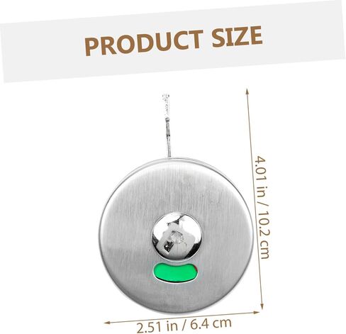 1Set Toilet Indicator Lock Stainless Steel Privacy Door Lock Easy to Install for Public Restrooms Airports Malls and Offices Durable and Reliable Indicator Locks in Saudi Arabia