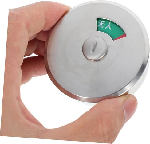 POPETPOP Commercial Stainless Steel Bathroom Indicator Lock Vacant Occupied Privacy Indicator for Public Restrooms Quick Installation Durable Design for Men and Women Facilities in Saudi Arabia