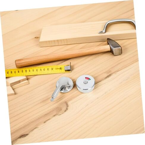 POPETPOP Commercial Stainless Steel Bathroom Indicator Lock Vacant Occupied Privacy Indicator for Public Restrooms Quick Installation Durable Design for Men and Women Facilities in Saudi Arabia