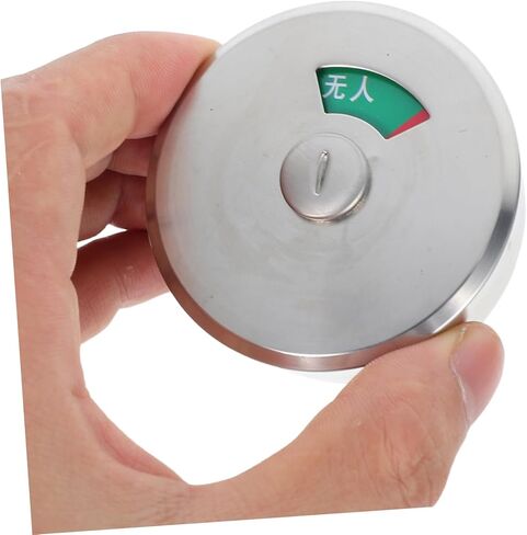 NUOBESTY Privacy Indicator Lock Durable Stainless Steel Bathroom Lock with Vacant Occupied Sign for Commercial Restrooms Quick Installation for Public Toilet Partitions in Saudi Arabia
