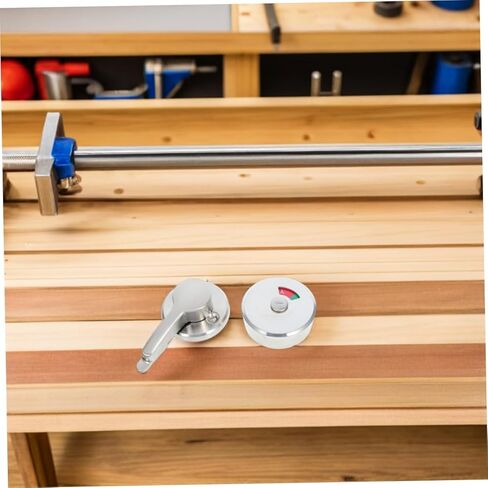 NUOBESTY Privacy Indicator Lock Durable Stainless Steel Bathroom Lock with Vacant Occupied Sign for Commercial Restrooms Quick Installation for Public Toilet Partitions in Saudi Arabia