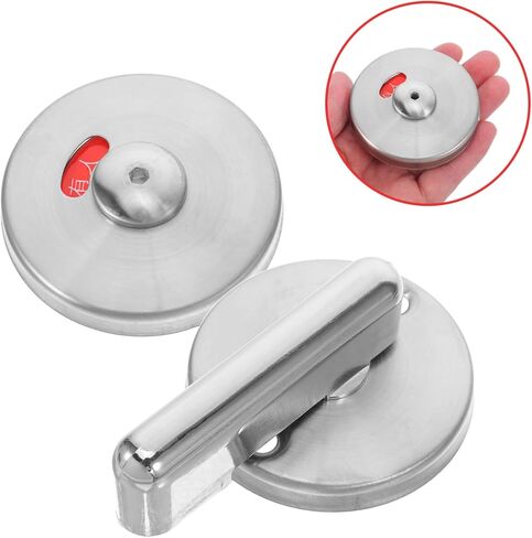 POPETPOP Privacy Indicator Lock for Restroom Doors Durable Vacant Occupied Latch for Commercial Bathroom Stalls Easy Installation User Friendly Design in Saudi Arabia