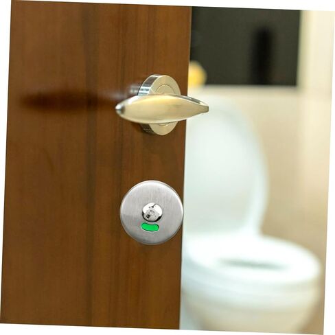 POPETPOP Privacy Indicator Lock Set for Public Toilets Plastic Partition Door Lock with Green Red Indicator for Park Shop and Mall Restrooms 1 Piece in Saudi Arabia
