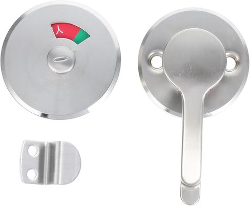Mikikit Stainless Steel Privacy Door Lock with Vacant Occupied Indicator for Public Restrooms Office and Apartment Durable Toilet Latch for High Traffic Areas Easy Maintenance and in Saudi Arabia