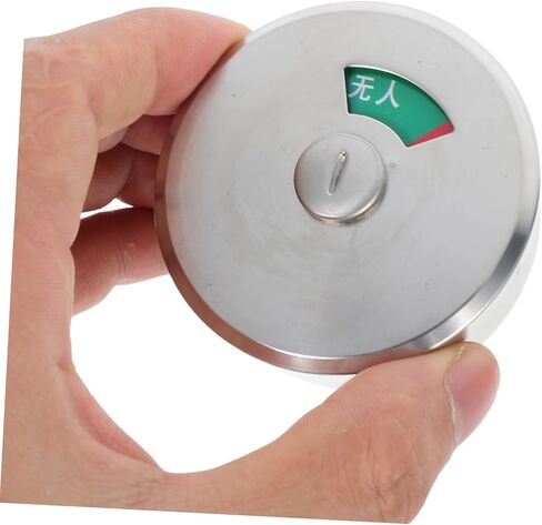 POPETPOP Durable Stainless Steel Privacy Indicator Lock for Toilet Restroom and Office Keyless Vacant Occupied Sign for High Traffic Areas Easy Installation Wear Resistant in Saudi Arabia