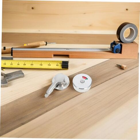 POPETPOP Durable Stainless Steel Privacy Indicator Lock for Toilet Restroom and Office Keyless Vacant Occupied Sign for High Traffic Areas Easy Installation Wear Resistant in Saudi Arabia