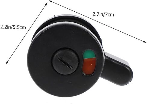 Holibanna 4 قطع قفل مؤشر الخصوصية للحمامات العامة، سهل التركيب، قفل باب مشغول لأقسام الحمام، مؤشر مقبض قابل للدوران من أجل الراحة in Kuwait