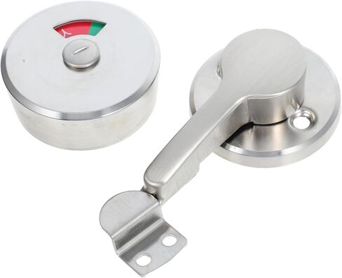 Balacoo Durable Stainless Steel Privacy Indicator Lock with Vacant Occupied Sign for Public Restrooms Easy Installation Maintenance for Commercial Use in Saudi Arabia