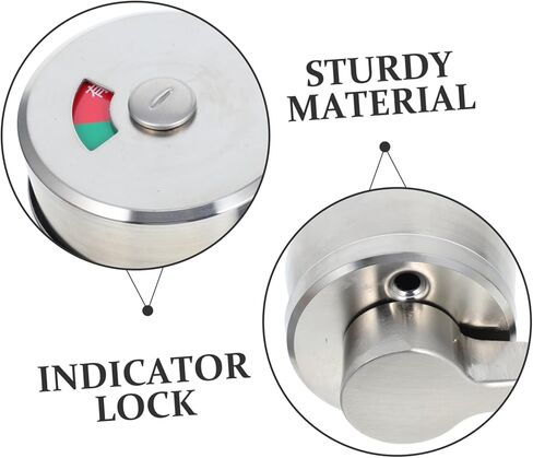 Balacoo Durable Stainless Steel Privacy Indicator Lock with Vacant Occupied Sign for Public Restrooms Easy Installation Maintenance for Commercial Use in Saudi Arabia