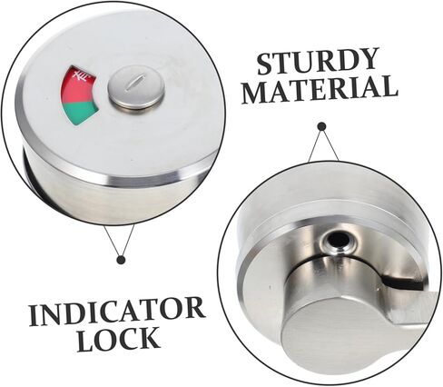 Sewroro Durable Stainless Steel Keyless Bathroom Lock with Vacant Occupied Indicator for Restroom Management Commercial Spaces in Saudi Arabia