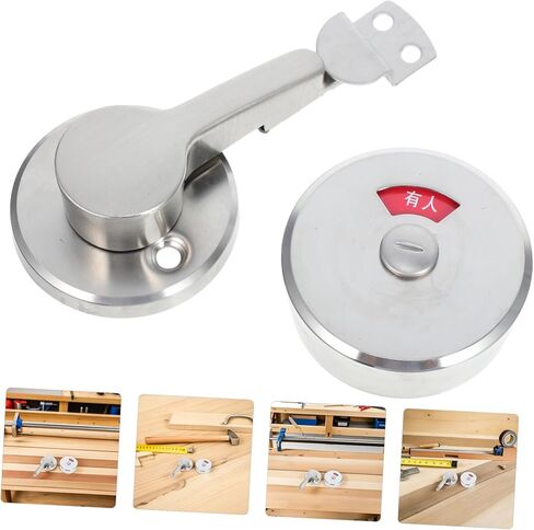 Sewroro Durable Stainless Steel Keyless Bathroom Lock with Vacant Occupied Indicator for Restroom Management Commercial Spaces in Saudi Arabia